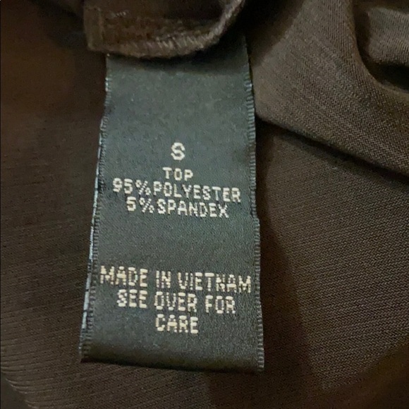 AGB Women’s Brown Beaded Tank Top Size Small - Picture 4 of 5